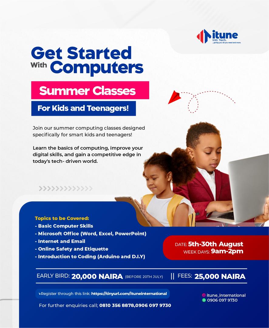 Summer Classes for Kids and Teenagers